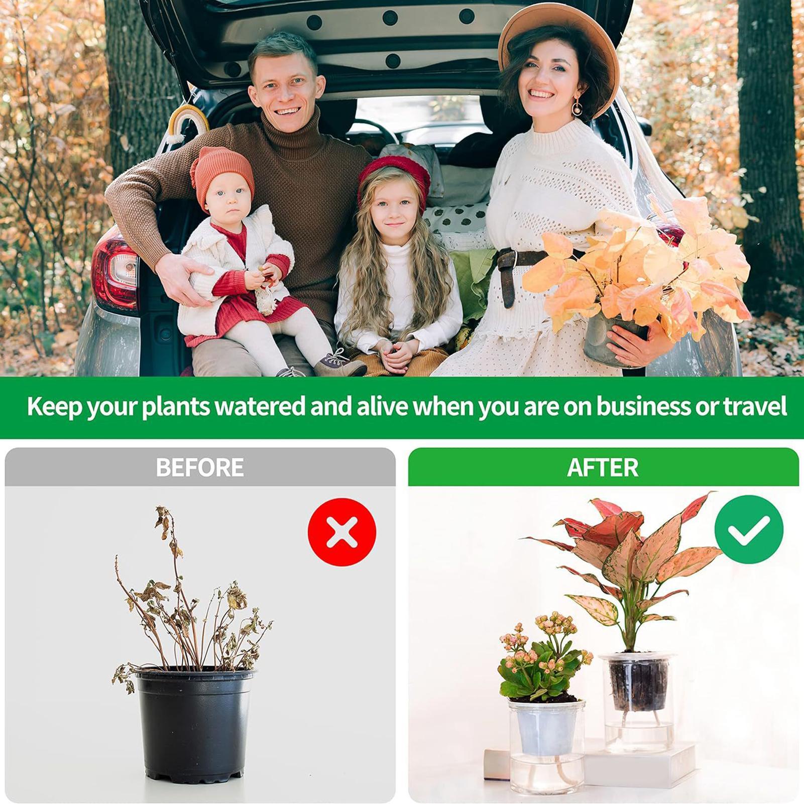 Automatic Plant Waterer - Tali Penyiraman Otomatis 2-Piece Untuk Tanaman,