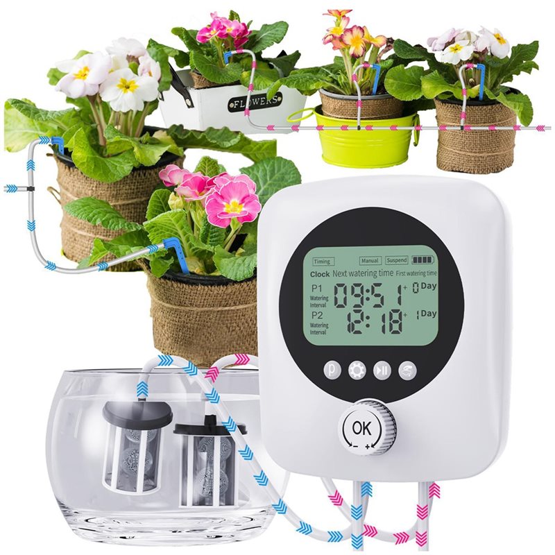 Automatic Plant Waterer - ALIM-Untuk 30 Tanaman Pot, Sistem Penyiraman