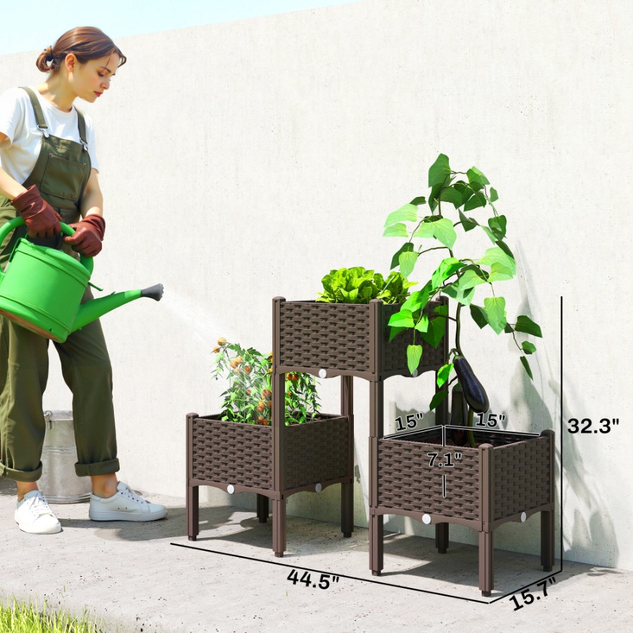 Kotak Tanaman Tinggi Berbahan  - Self-Watering Planter ulasan dan harga