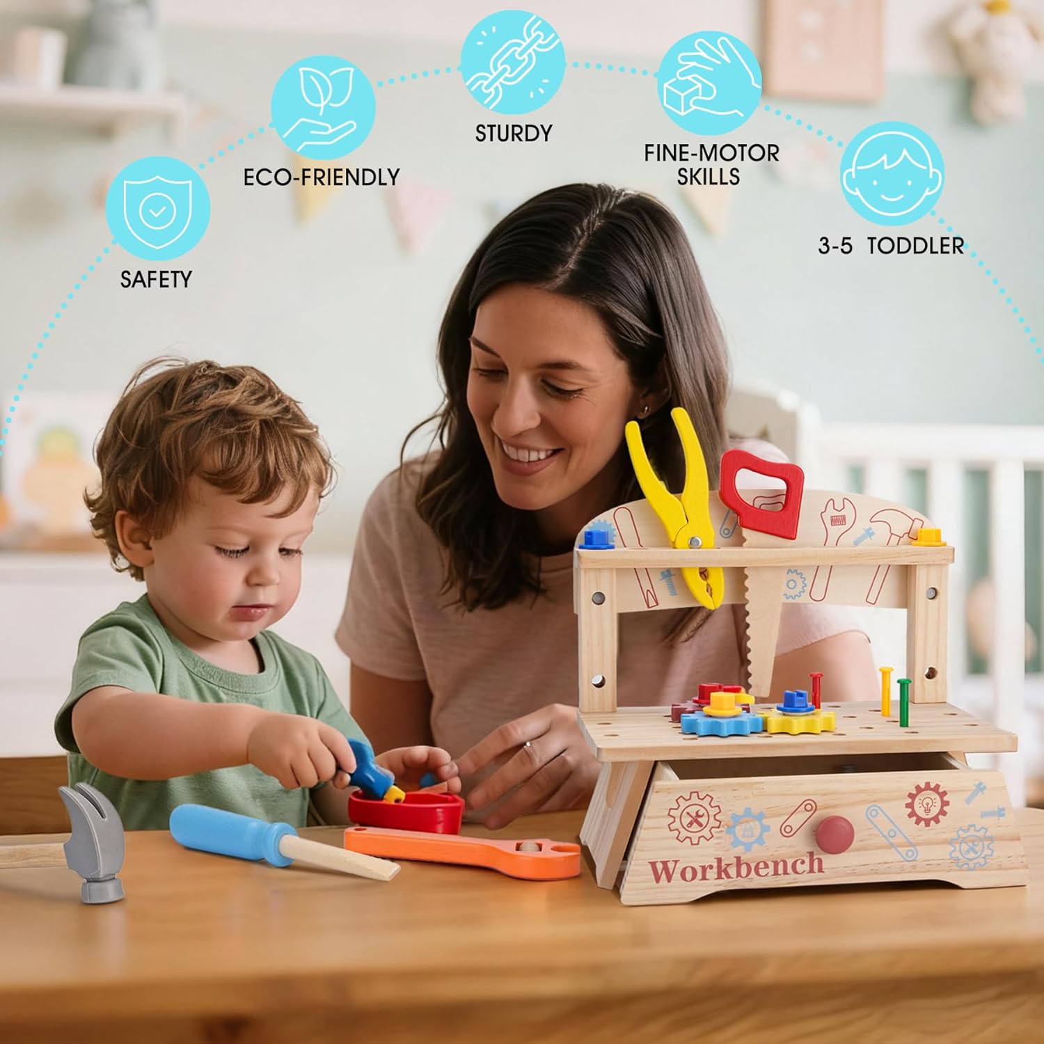 Bangku Perkakas Kayu untuk Ana - Gardening Tools Girls ulasan dan harga