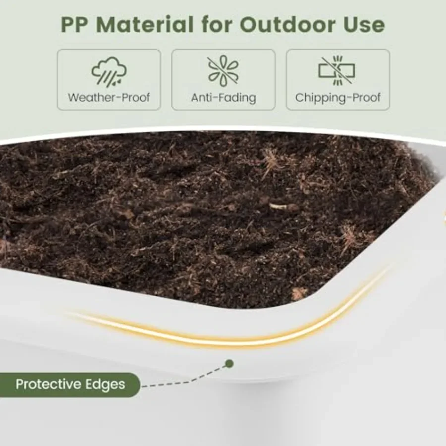 Set 2 Pot Tanaman Tinggi untuk - Self-Watering Planter ulasan dan harga