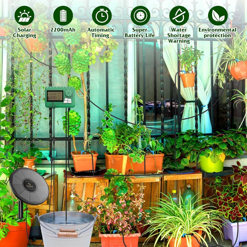 Peralatan irigasi tenaga surya - Automatic Plant Waterer ulasan dan harga