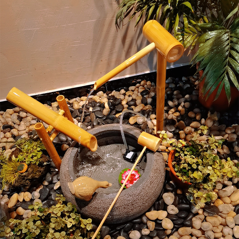 Mangkuk batu Jinglu bambu Jepa - Gardening Hand Tools Japanese ulasan dan harga