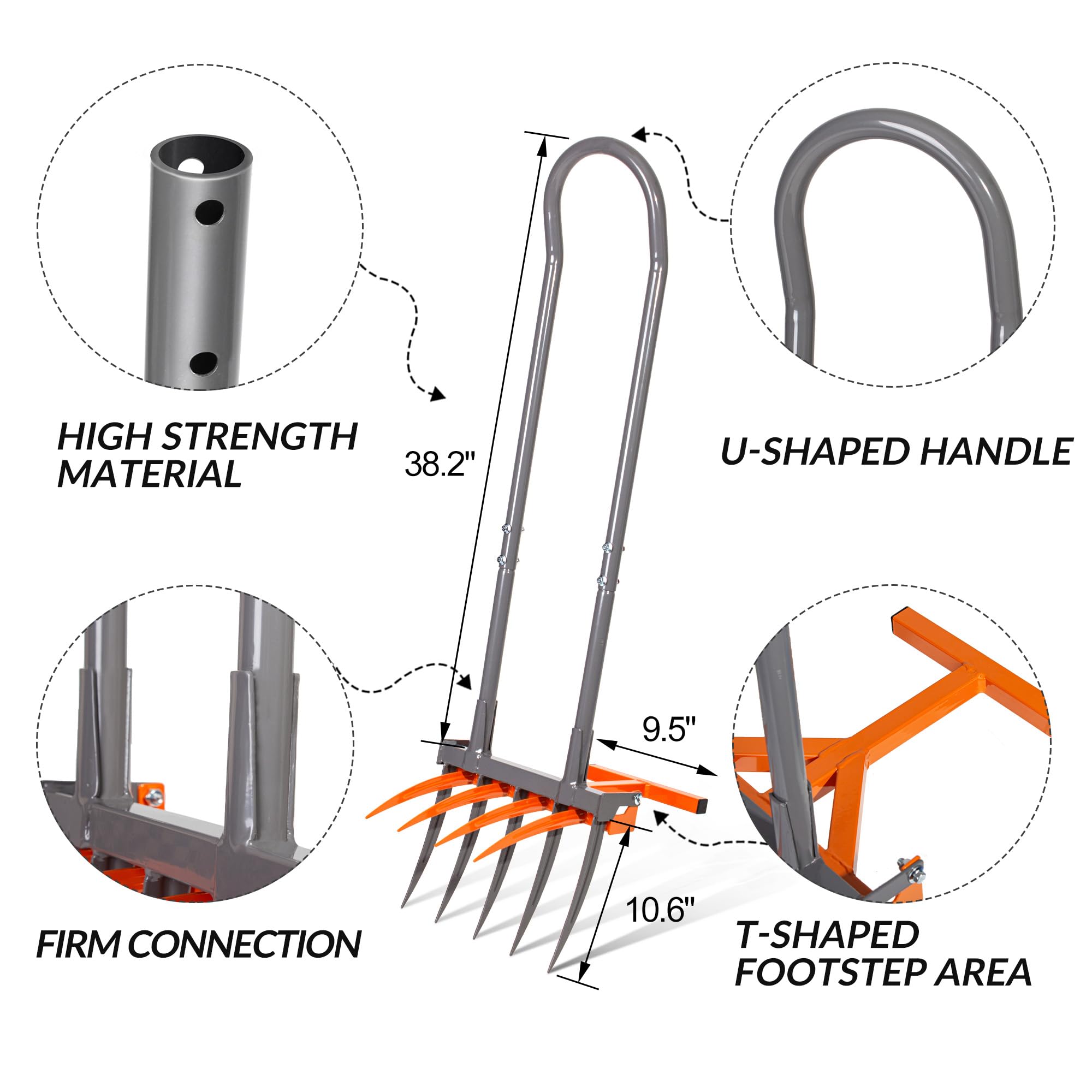 Garpu Besar Tugas Berat 9 Gigi - Spade Digging Fork ulasan dan harga